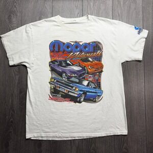 Vintage Mopar Large Nationals 27th Annual Car Show T-Shirt White Mens